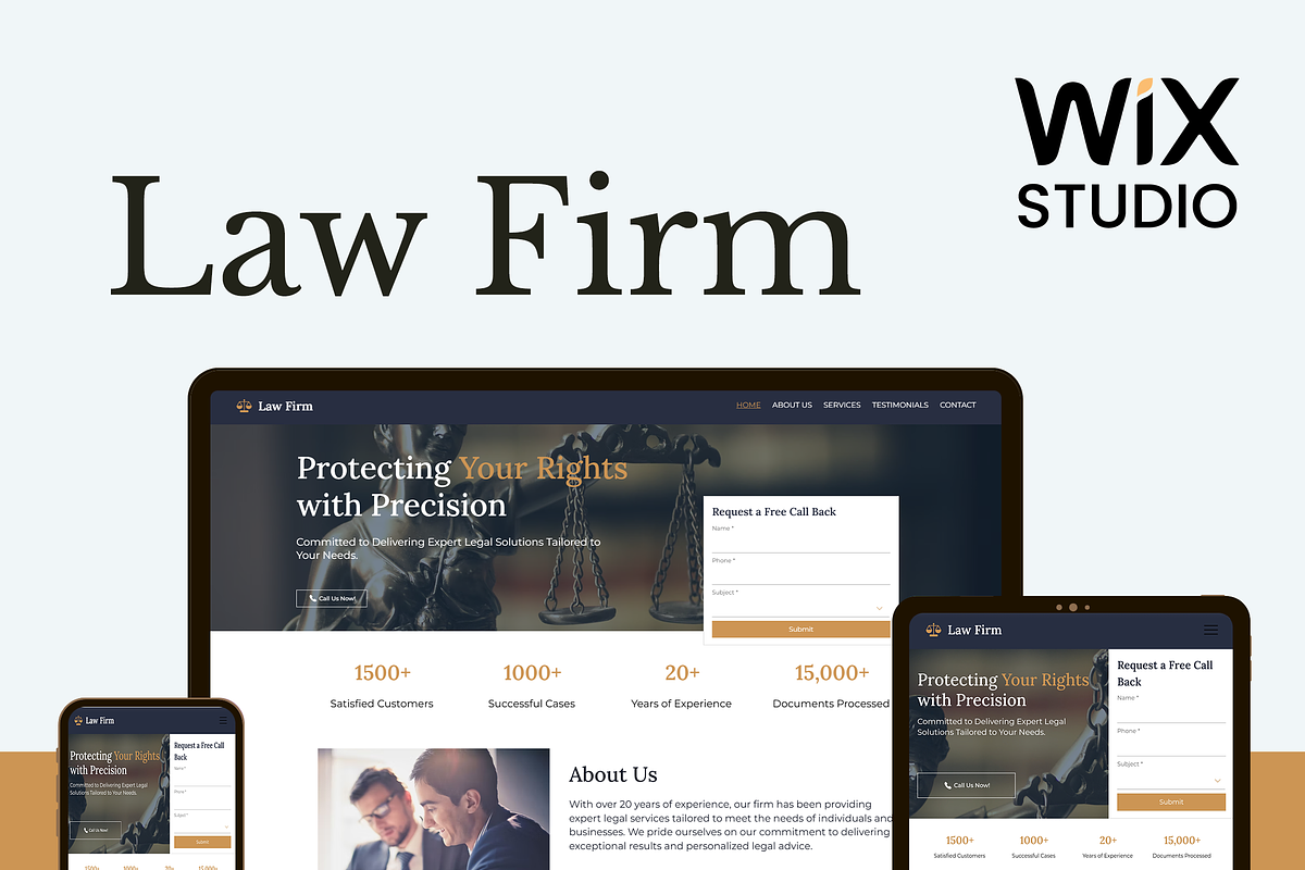 Law Firm - Wix Studio Website preview 2
