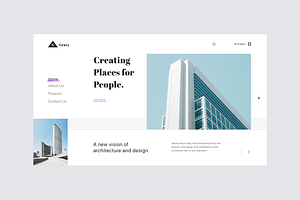 Hero Header Design For Architect