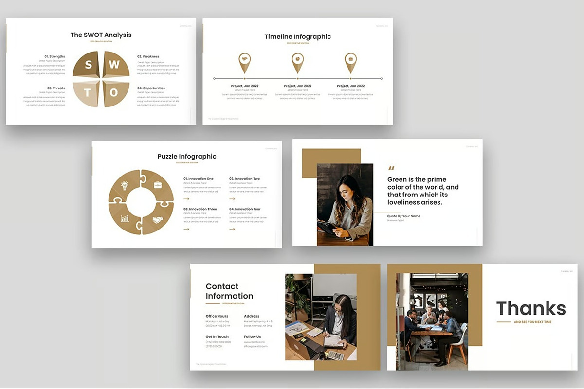 Coretta - Creative Elegant GSlides, a Presentation Template by Fit-tee (Photo 2 of 6)