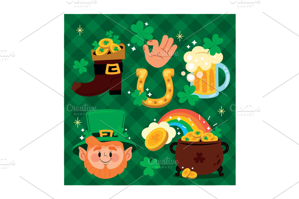 St Patrick's Day Set of Elements, an Object Graphic by MISS CHATZ (Photo 2 of 3)