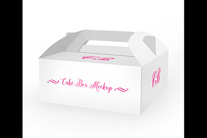 Cake Box Mockup