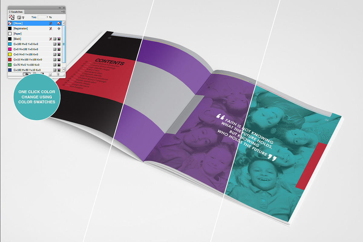 The Colorful – Brand Book Template, a Brochure Template by ZippyPixels