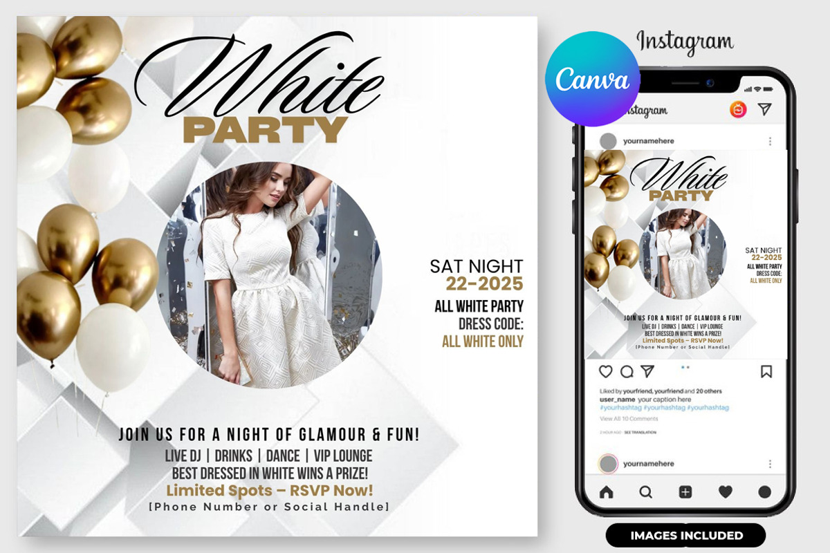 4 Editable Party Flyers Bundle, a Graphic by graphicforest (Photo 4 of 6)