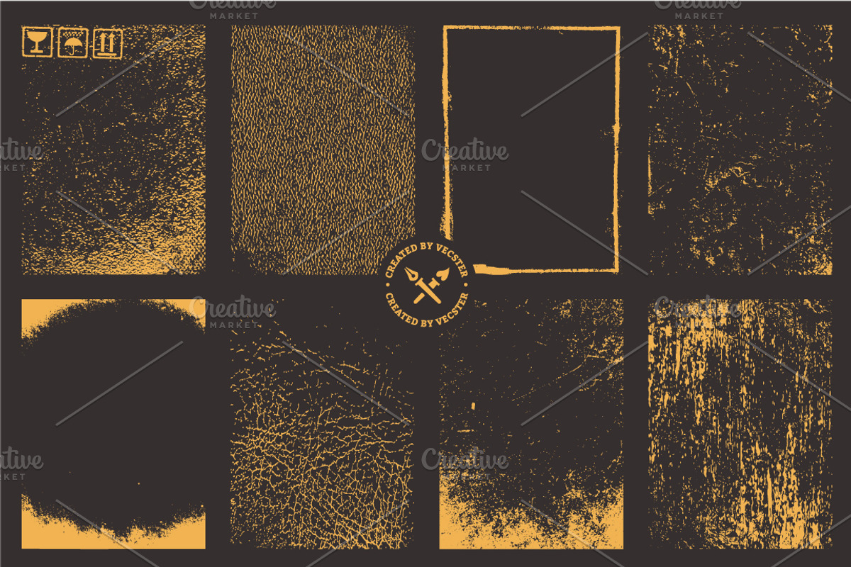 Grunge Textures Vector Pack, a Texture Graphic by Vecster (Photo 5 of 7)