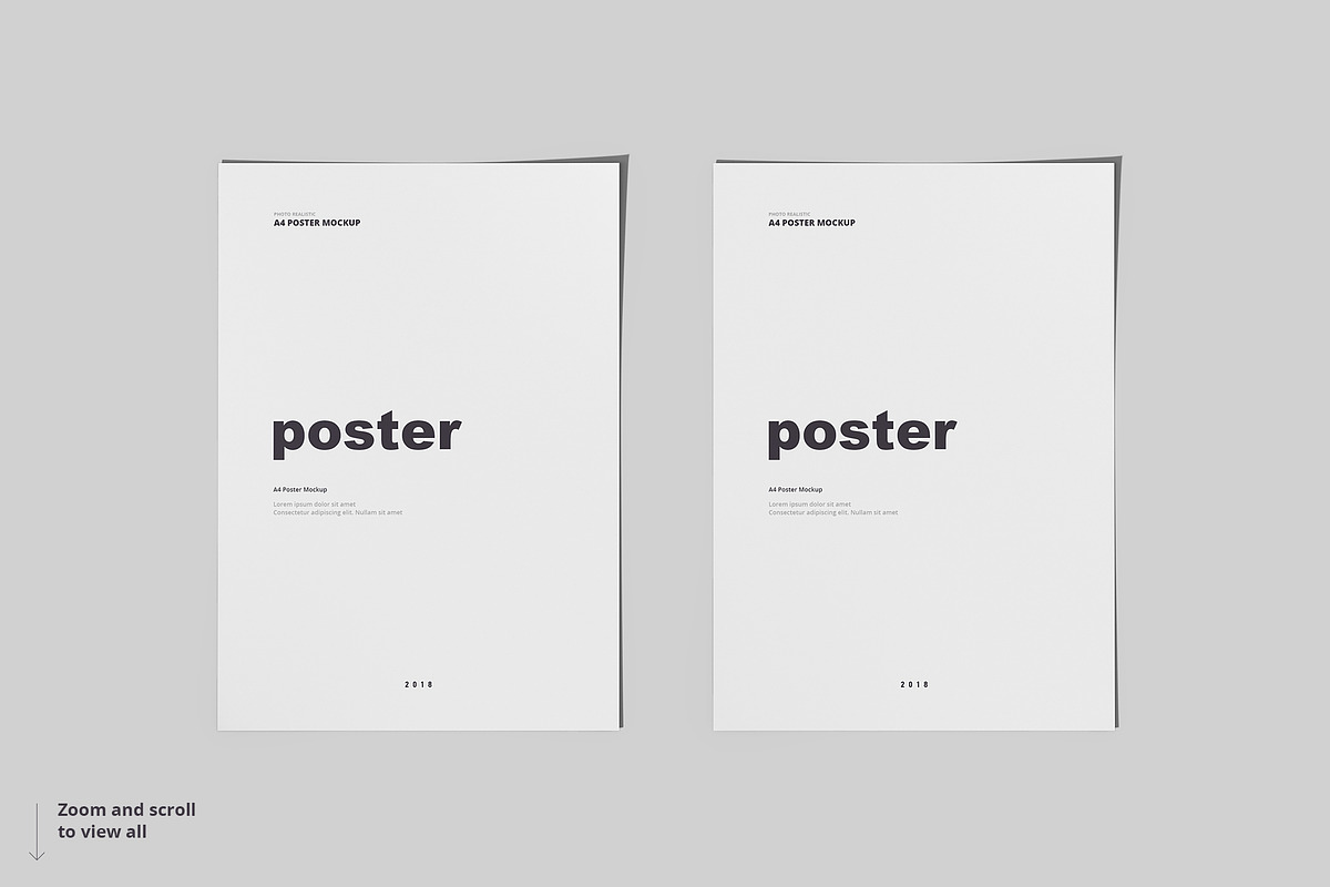 Poster / Flyer Mockups, a Books & Magazine Mockup by WebAndCat (Photo 5 of 21)