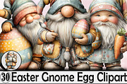 Easter Gnome Egg Clipart Bundle., an Illustration by SVGArt (Thumbnail 1 of 7)