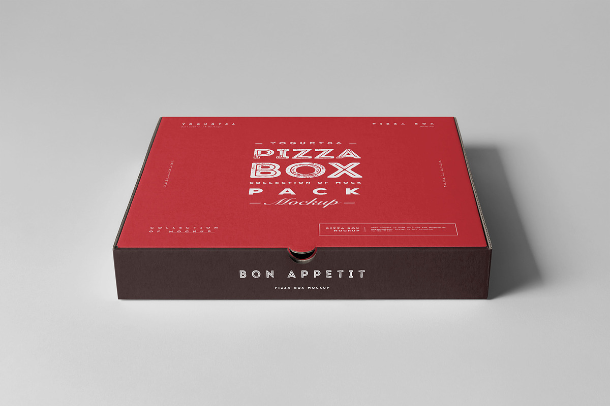 25 Pizza Box Mock-up, a Packaging Mockup by Yogurt86 (Photo 2 of 9)