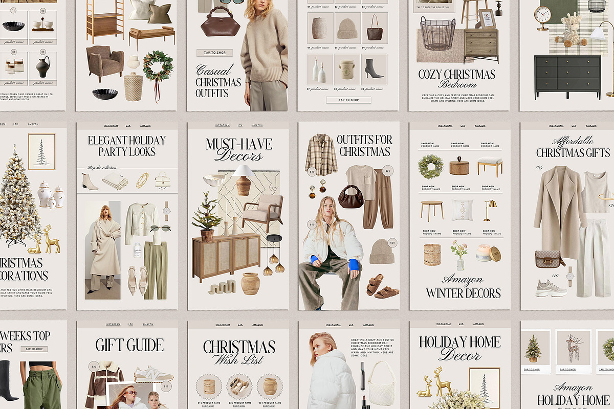 40 Christmas LTK Instagram Stories, a Social Media Template by Amaré Creative (Photo 2 of 6)