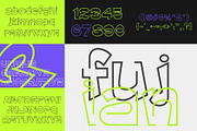 Outline Font Bundle - 34 Fonts!, a Sans Serif Font by HipFonts (Thumbnail 6 of 17)
