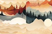 Mountain Motifs Seamless Patterns, a Pattern Graphic by PrintHaven Designs (Thumbnail 3 of 12)