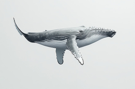 Humpback Whale Underwater Elegance O, an Animal Photo by Pixeness