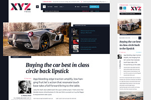 XYZ News - Magazine Template