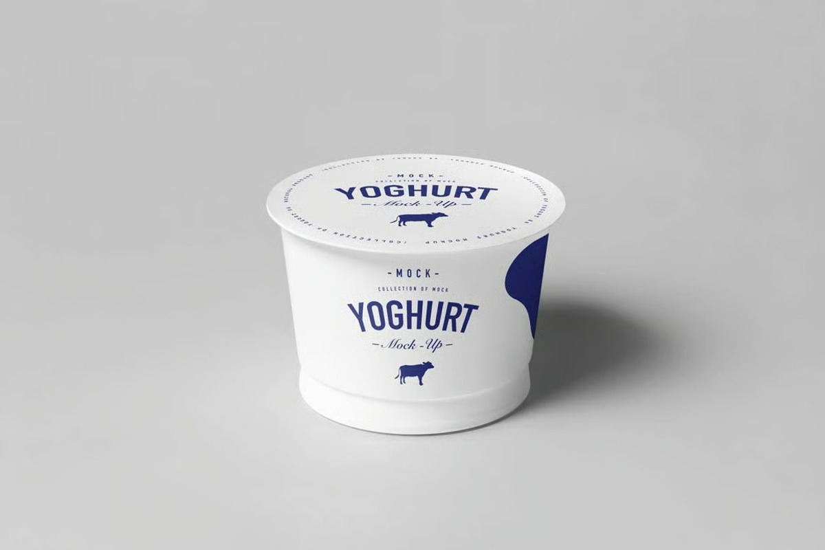Yoghurt Cup Mock-up, a Packaging Mockup by zippypixelstudio (Photo 4 of 9)
