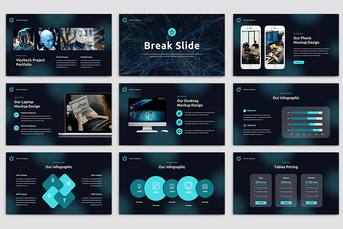 Vioritech Presentation Template, a Presentation Template by TypeMakers (Photo 5 of 5)
