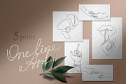 One Line Art Print, a Healthcare Illustration by Anastasiia_Dzhioeva (Thumbnail 1 of 5)