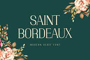 Saint Bordeaux Serif Display Font, a Serif Font by UICreative (Thumbnail 1 of 5)