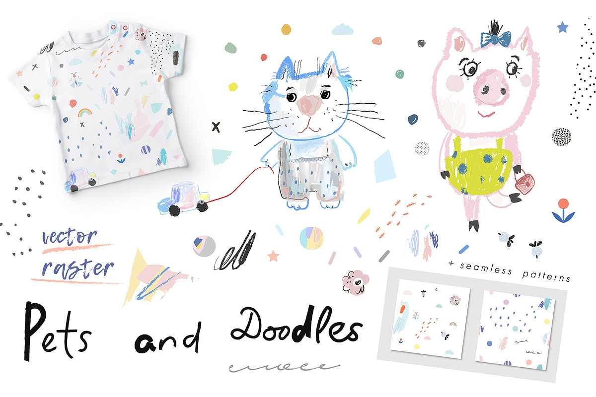 Pets & Doodles, an Animal Illustration by Lera Efremova (Photo 1 of 8)