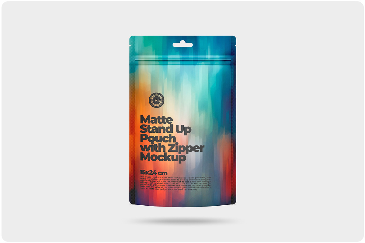Matte Stand-Up Pouch Mockup, a Packaging Mockup by Reformer Mockup (Photo 2 of 5)