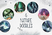 Space Travel - watercolor collection, a Texture Illustration by Alina Sh (Thumbnail 6 of 11)