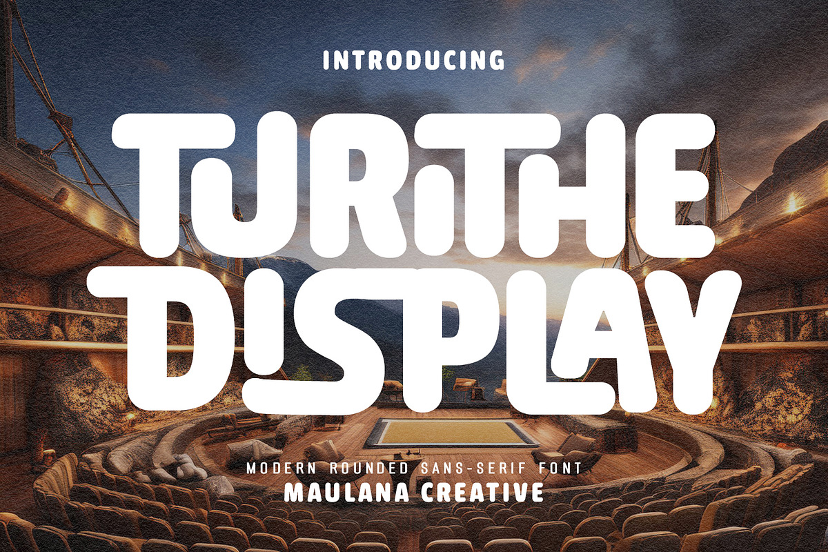 Turithe Display Modern Rounded Sans, a Sans Serif Font by Maulana Creative (Photo 1 of 7)