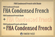 FHA Condensed French, a Font by Fontry West (Thumbnail 4 of 8)
