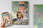 iPhone and Canvas Mockup, a Product Mockup by Moonlight Creative (Thumbnail 2 of 5)