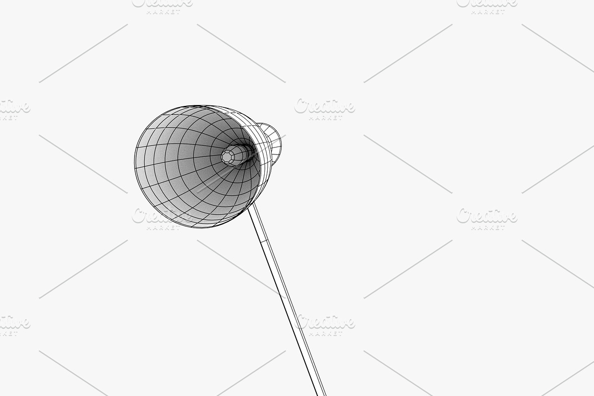 Wall lamp in black and gold, an Object 3D Model by CGTales (Photo 12 of 12)