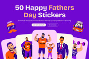 Animated Happy Fathers Day Stickers, an Emoji Icon by Creative Stall (Thumbnail 1 of 5)