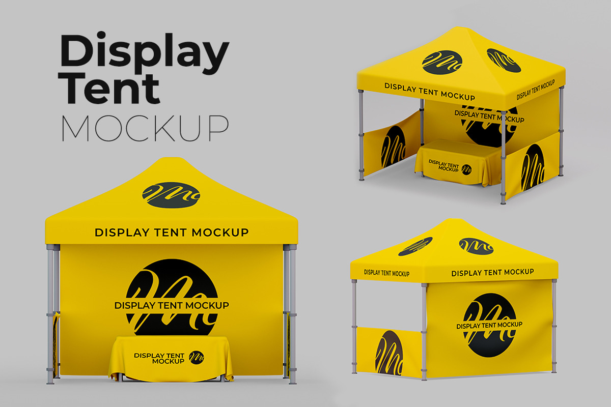 Display Tent Mockup Set, a Print Template by McLittle Stock (Photo 1 of 4)