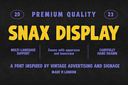 AG SNAX DISPLAY, a Sans Serif Font by Ant Gardner (Thumbnail 1 of 5)