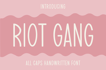 Riot Gang - Handwriting Font