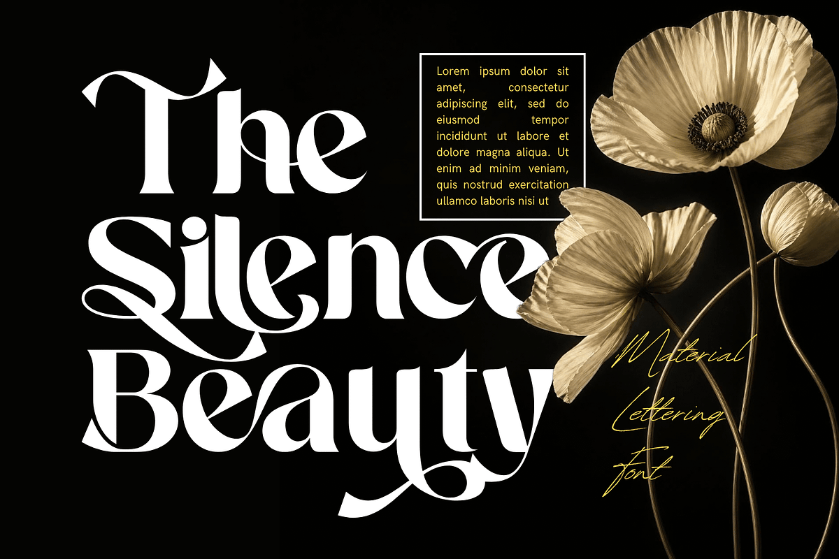 Material Lettering - Luxury Serif, a Serif Font by 177Studio (Photo 2 of 9)