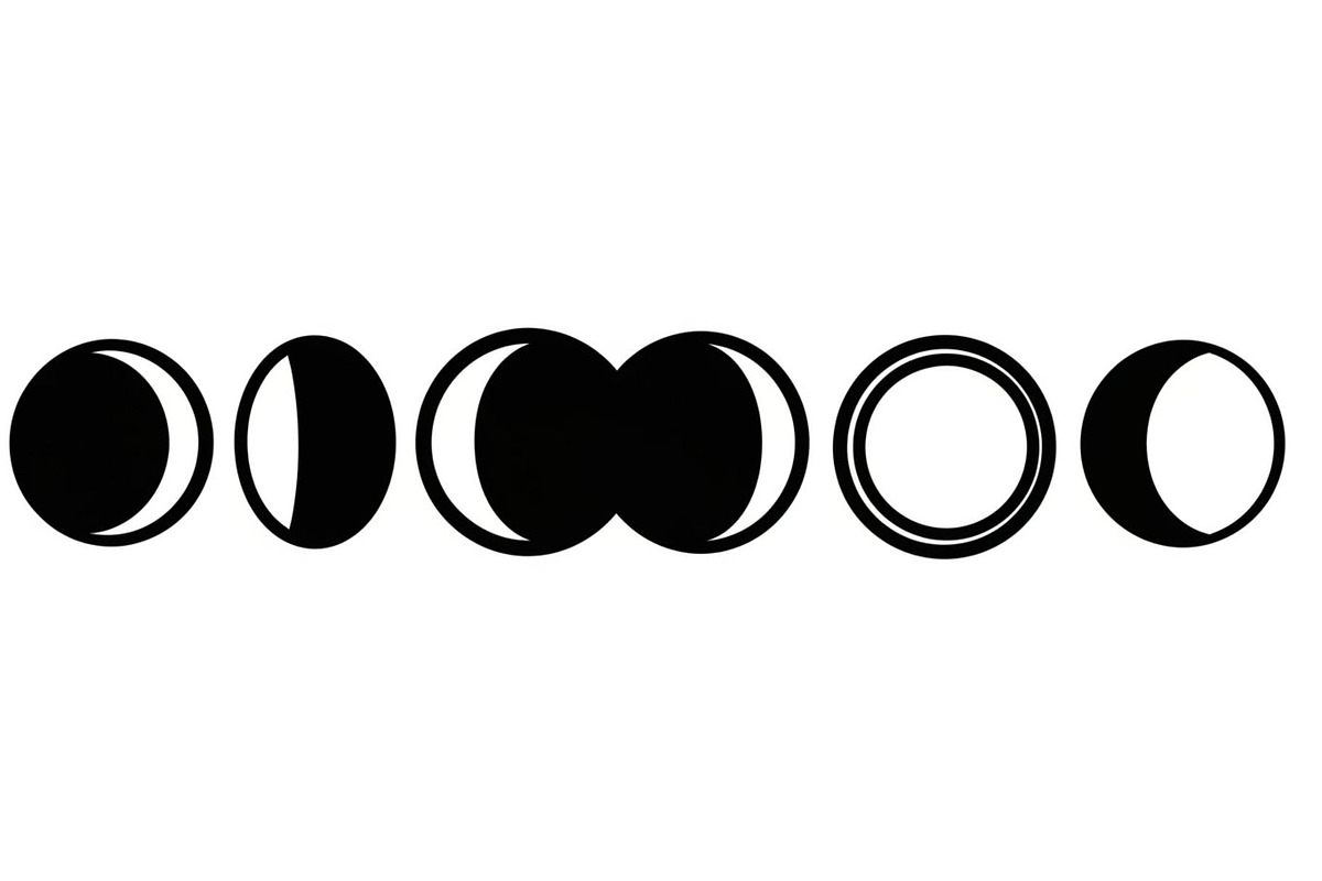 Decorative Lunar Phase Design, a Graphic by BIPLOB EXPERT (Photo 13 of 13)