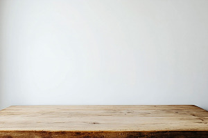 Empty wooden table presentation, a Templates & Theme by VetalStock
