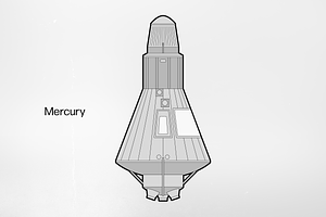 Mercury Spacecraft Vector