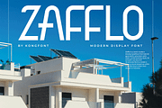 Zafflo – Modern Display Font, a Sans Serif Font by overlaytemplates (Thumbnail 1 of 5)