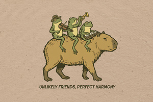 Perfect harmony, an Animal Illustration by Vectorlina