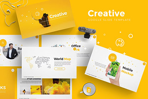 Yellow Creative Slide Template, a Presentation Template by UInstrument