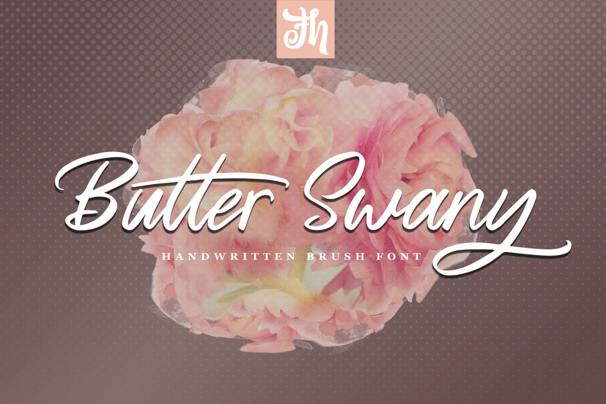 Butter Swany - Handwritten Font, a Script Font by FHFont (Photo 1 of 9)