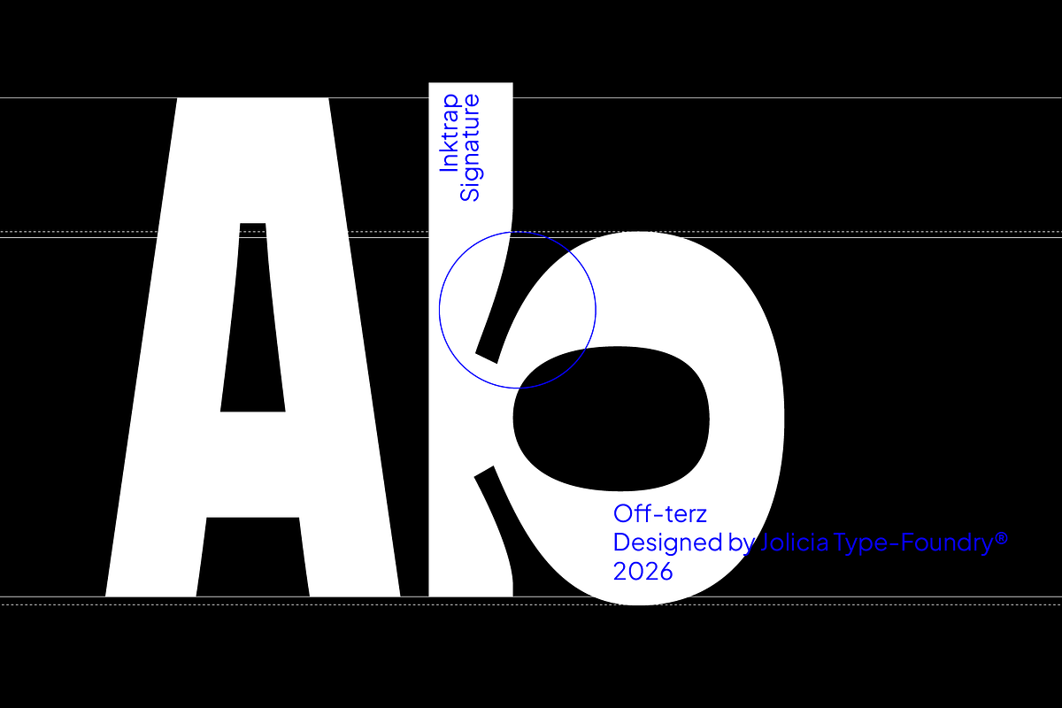 Off-terz | Wide Ink Trap Display, a Sans Serif Font by Jolicia Type (Photo 4 of 11)
