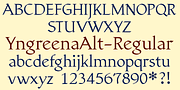 YngreenaAlt, a Serif Font by Ingrimayne Type (Thumbnail 4 of 8)