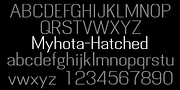 MyhotaHatched, a Sans Serif Font by Ingrimayne Type (Thumbnail 5 of 6)