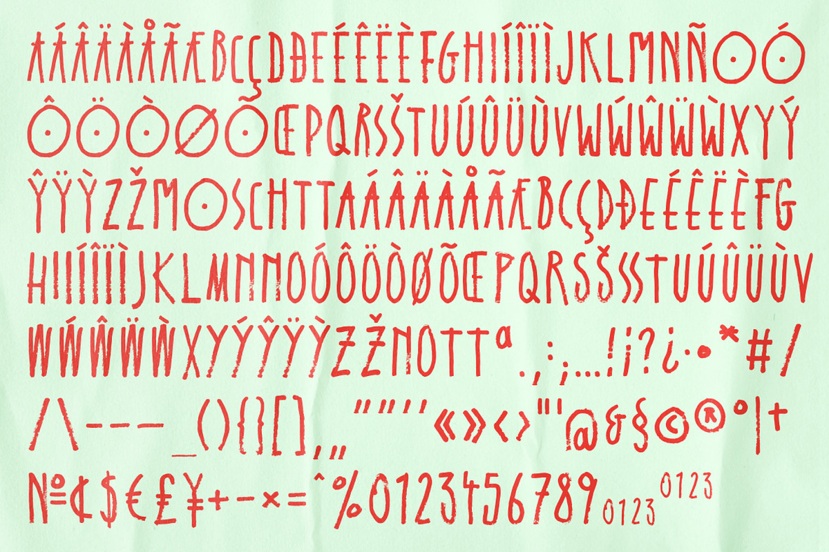 Schabernack One, a Font by XTOPH - Fonts (Photo 6 of 6)