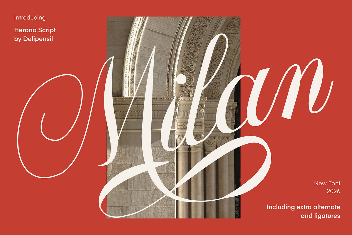 Herano - Elegant Script Font, a Script Font by delipensil (Photo 2 of 10)