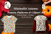 Minimalist Autumn:Patterns & Clipart, a Pattern Graphic by Elatedowl (Thumbnail 1 of 13)