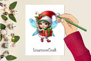 Christmas Cute Fairy Sublimation