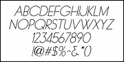 Basic Monoline JNL, a Font by Jeff Levine Fonts (Thumbnail 5 of 5)
