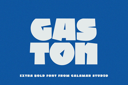 Gaston Extra Bold Sans Serif Font, a Sans Serif Font by Calamar Studio