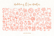 Whimsical love and wedding doodles, an Object Graphic by DesignThatMatters (Thumbnail 5 of 11)
