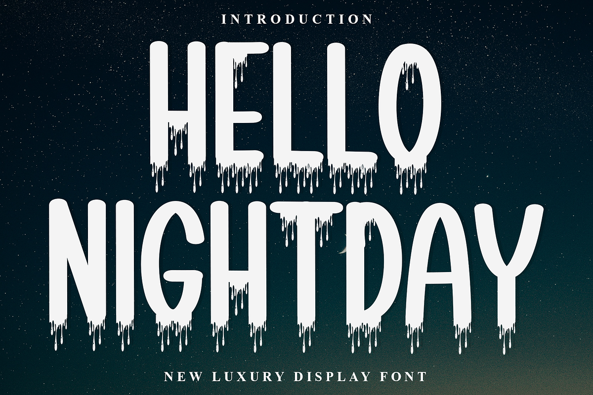 Hello Nightday, a Serif Font by FreshTypeINK (Photo 1 of 8)